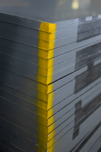 Corner of a Form F17 Plywood Pack 17mm
