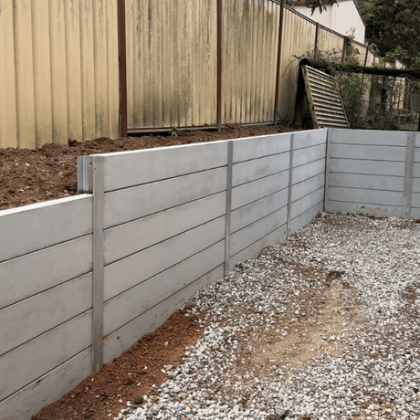 Galvanised Wall H Post Installed