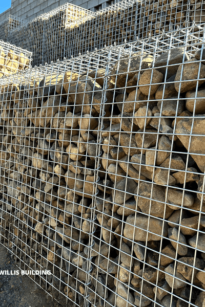 Welded Wire Mesh Panels Gabion Wall Todd Willis Building (2)
