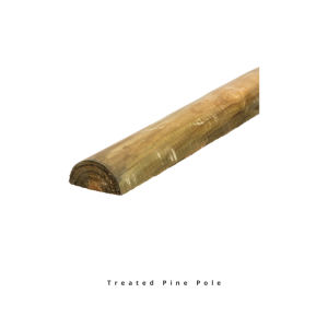 Treated Pine Pole Logs | The Bunker | Landscape