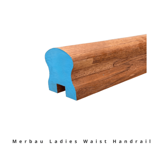 Merbau Ladies Waist Handrail