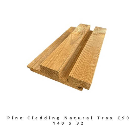 Pine Cladding Natural Trax C90 140 x 32