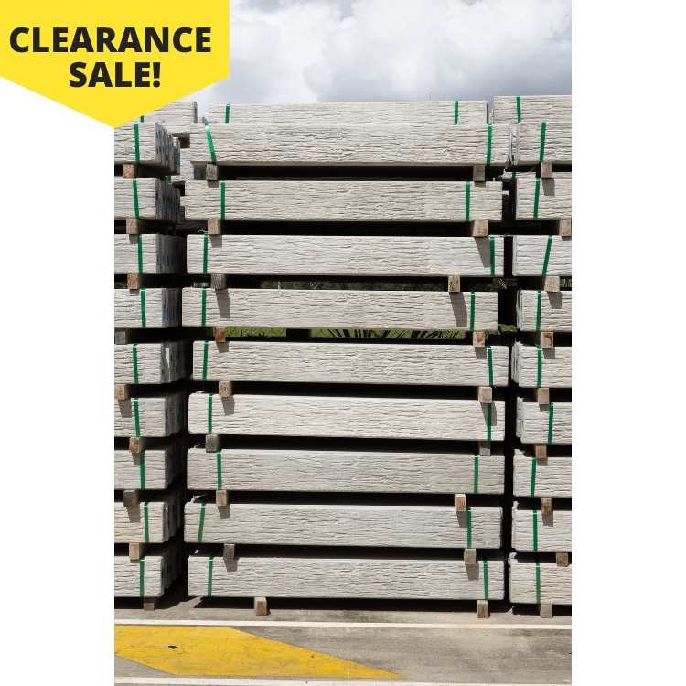 Second Concrete Sleepers Timber look plain