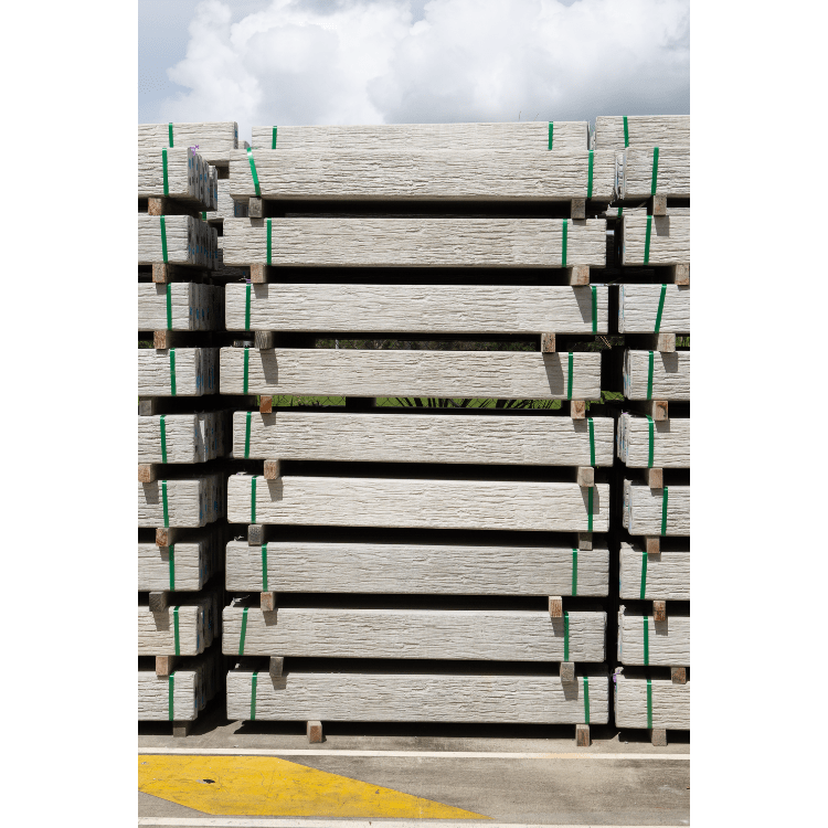 Second Concrete Sleepers Timber look plain
