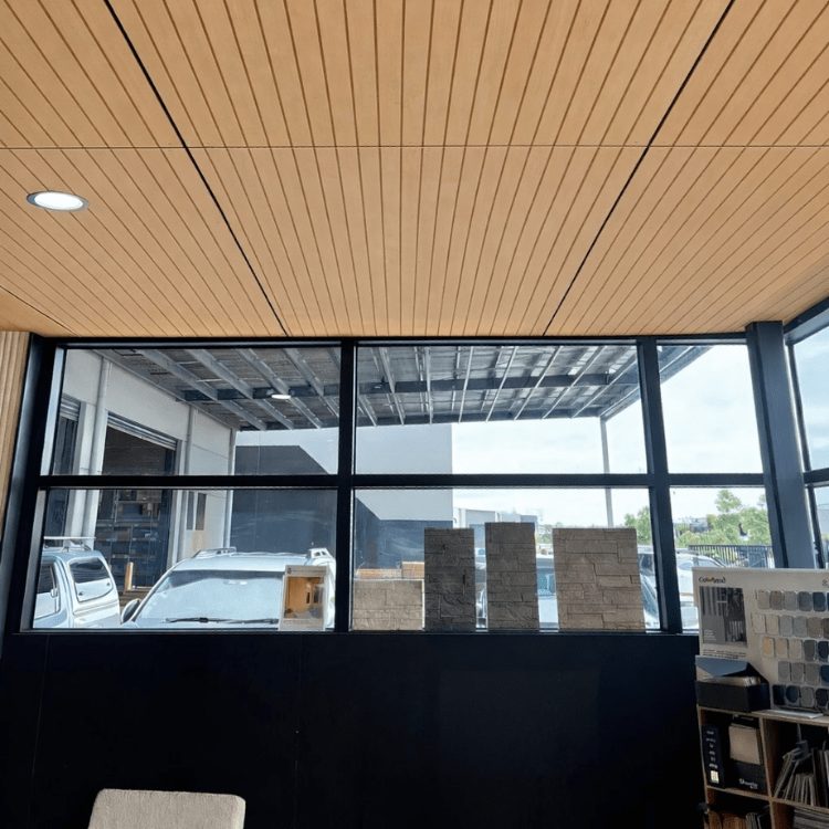 Vj Groove Birch BB Plywood Installed